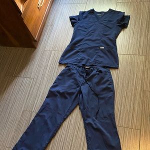 Navy blue scrubs!
